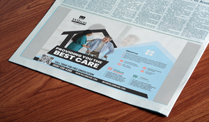 Newspaper Ad Design by Nel. for Wilson Care Group | Design: #32438348
