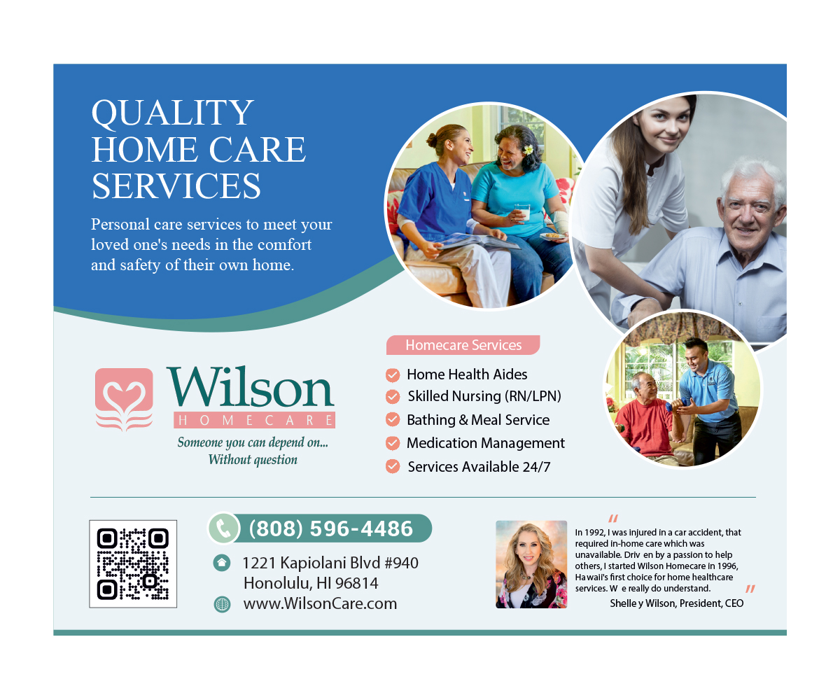 Newspaper Ad Design by COLOURS BRANDING for Wilson Care Group | Design #32365969