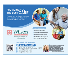 Newspaper Ad Design by COLOURS BRANDING for Wilson Care Group | Design: #32373311