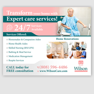 Newspaper Ad Design by TAMZ for Wilson Care Group | Design: #32455180