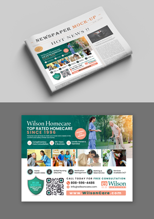 Newspaper Ad Design by debdesign for Wilson Care Group | Design: #32374707