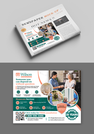 Newspaper Ad Design by debdesign for Wilson Care Group | Design: #32375404