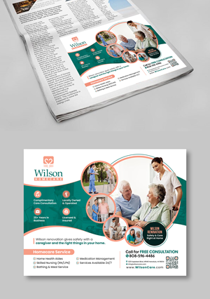 Newspaper Ad Design by debdesign for Wilson Care Group | Design: #32375431
