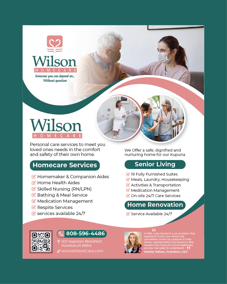 Newspaper Ad Design by 3Guys for Wilson Care Group | Design #32449569