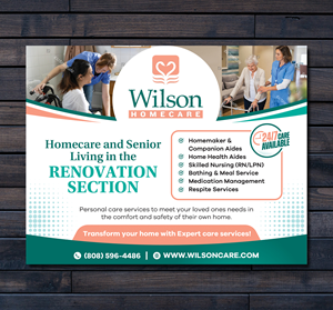 Newspaper Ad Design by Dzhafir for Wilson Care Group | Design: #32446193