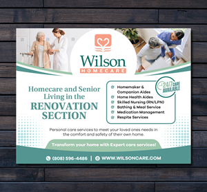 Newspaper Ad Design by Dzhafir for Wilson Care Group | Design: #32446194