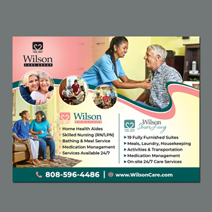 Zeitungsanzeige-Design von BLUE WINGS für Wilson Care Group | Design #32424332