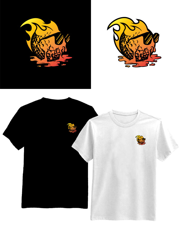 T-shirt Design by HELLOCRUNK for The Crazy Bean | Design #32384592