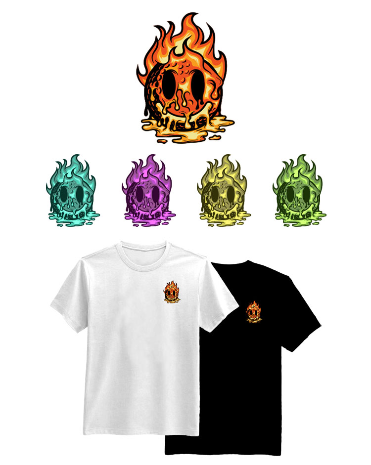 T-shirt Design by HELLOCRUNK for The Crazy Bean | Design #32385754