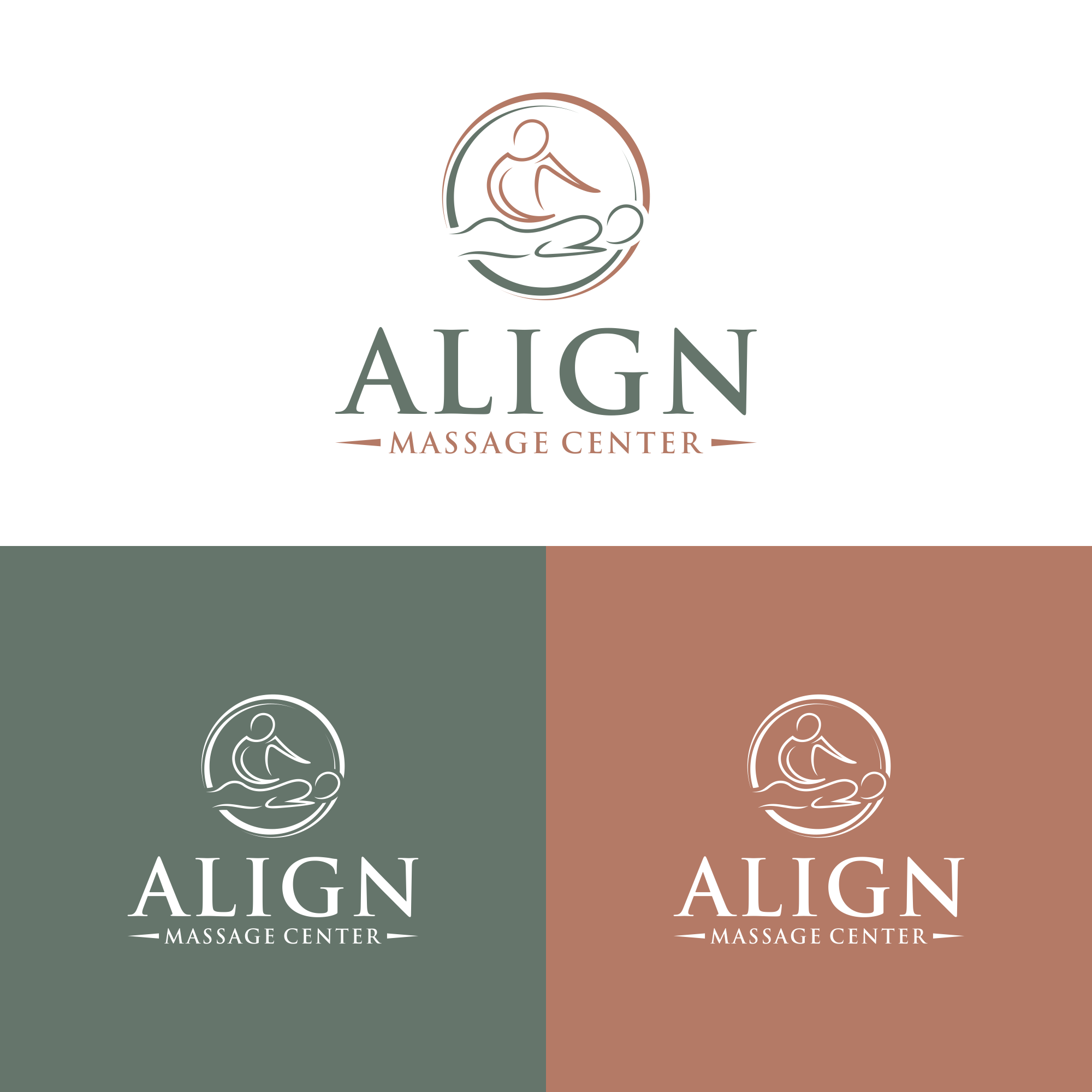 Logo Design by zilong graphic for Align Massage Center | Design #32367829