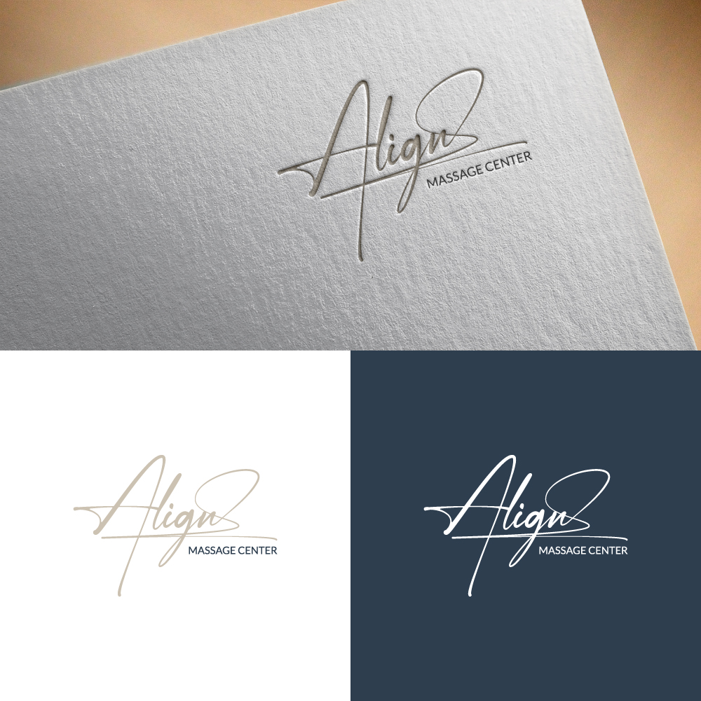Diseño de Logo por rm00 para Align Massage Center | Diseño #32370630