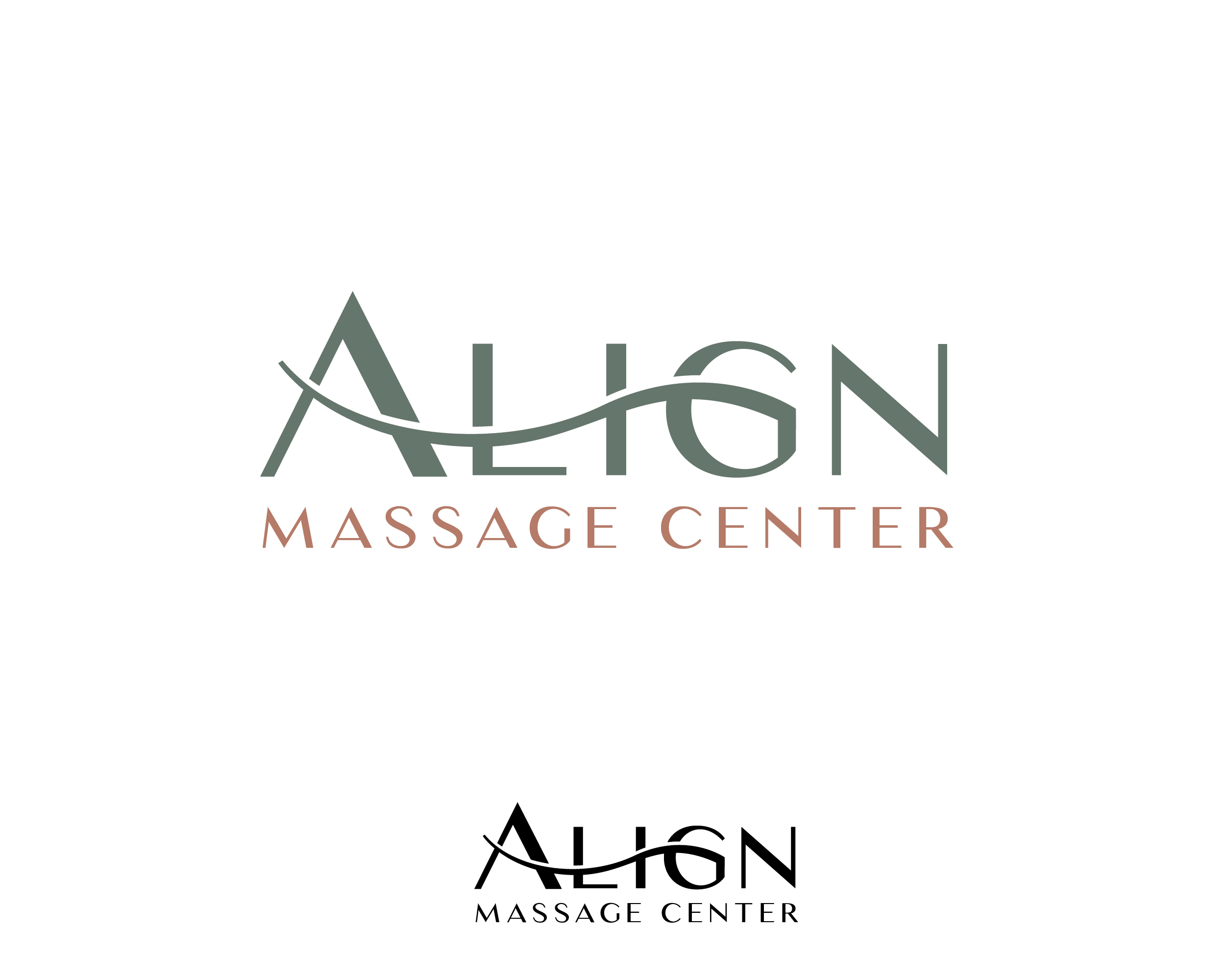 Logo Design by renderman for Align Massage Center | Design #32366452