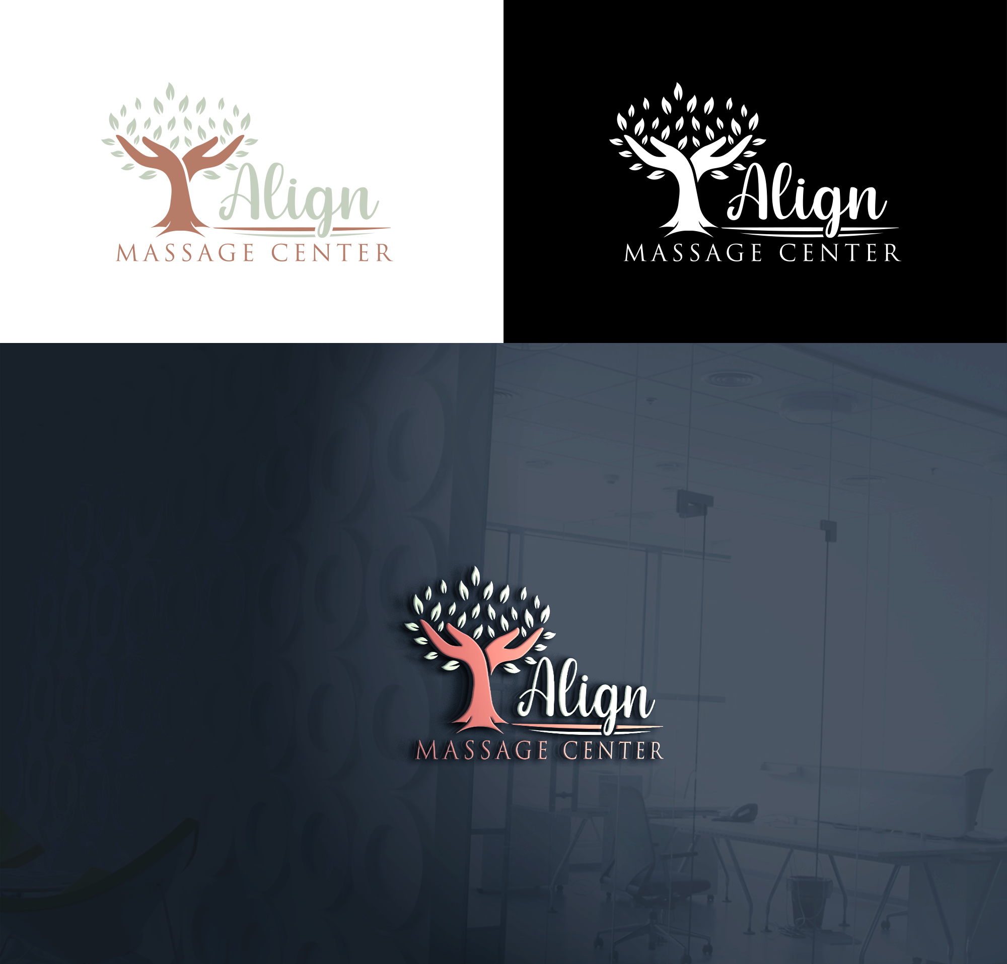 Logo Design by RA-bica for Align Massage Center | Design #32374142
