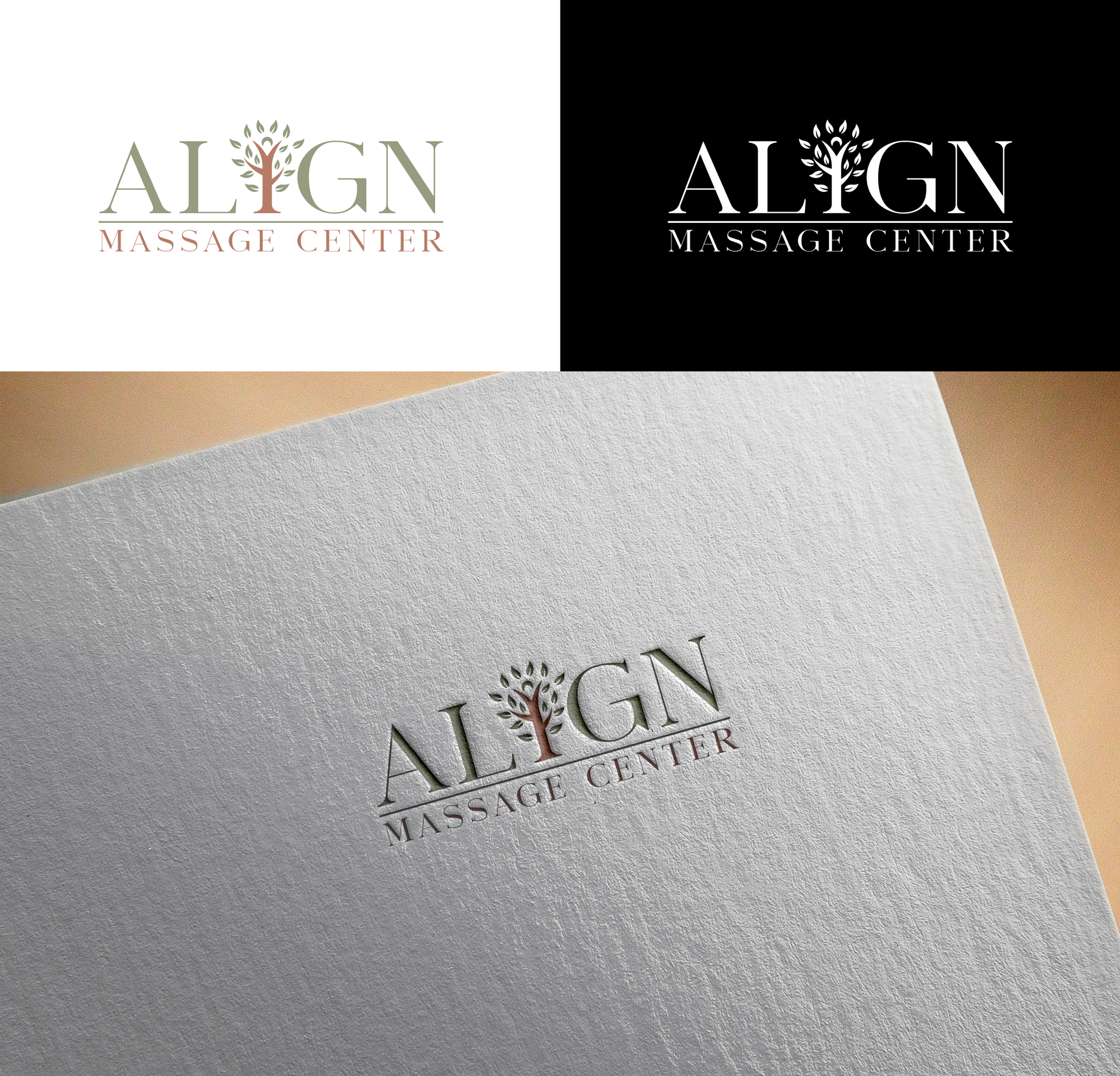 Logo Design by RA-bica for Align Massage Center | Design #32374146