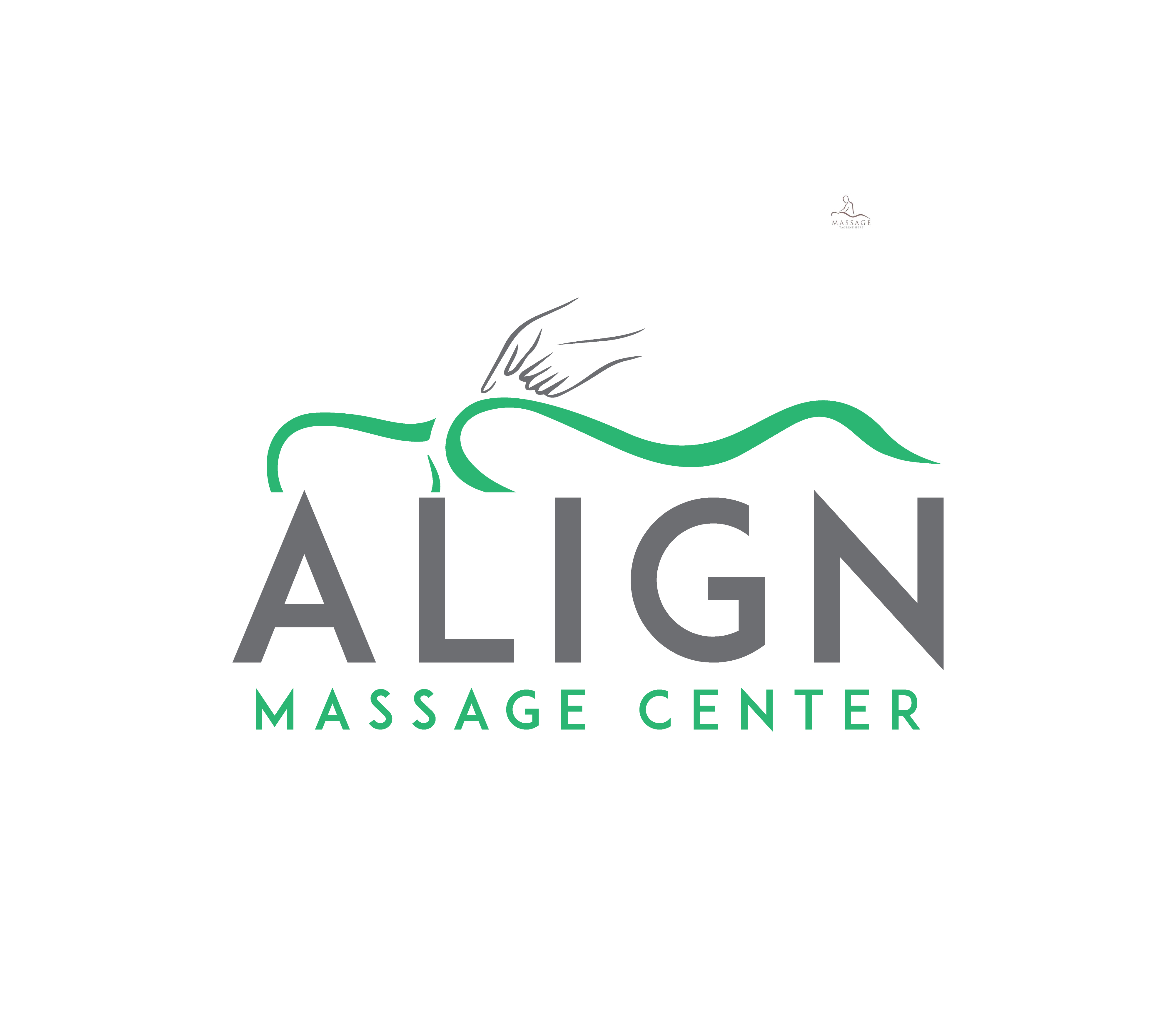 Logo-Design von Nova_Create für Align Massage Center | Design #32376685