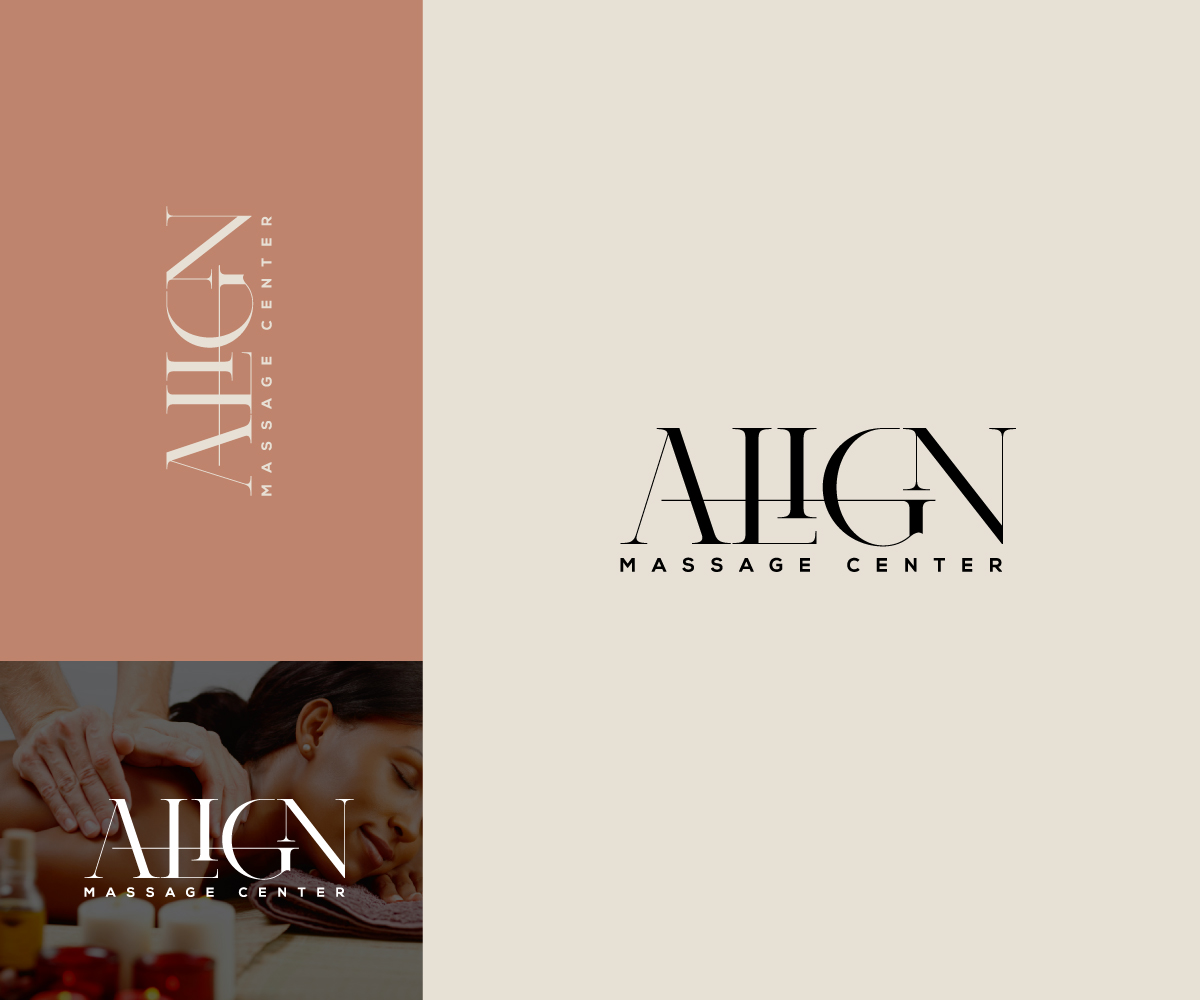 Logo Design by step forward 2 for Align Massage Center | Design #32373463