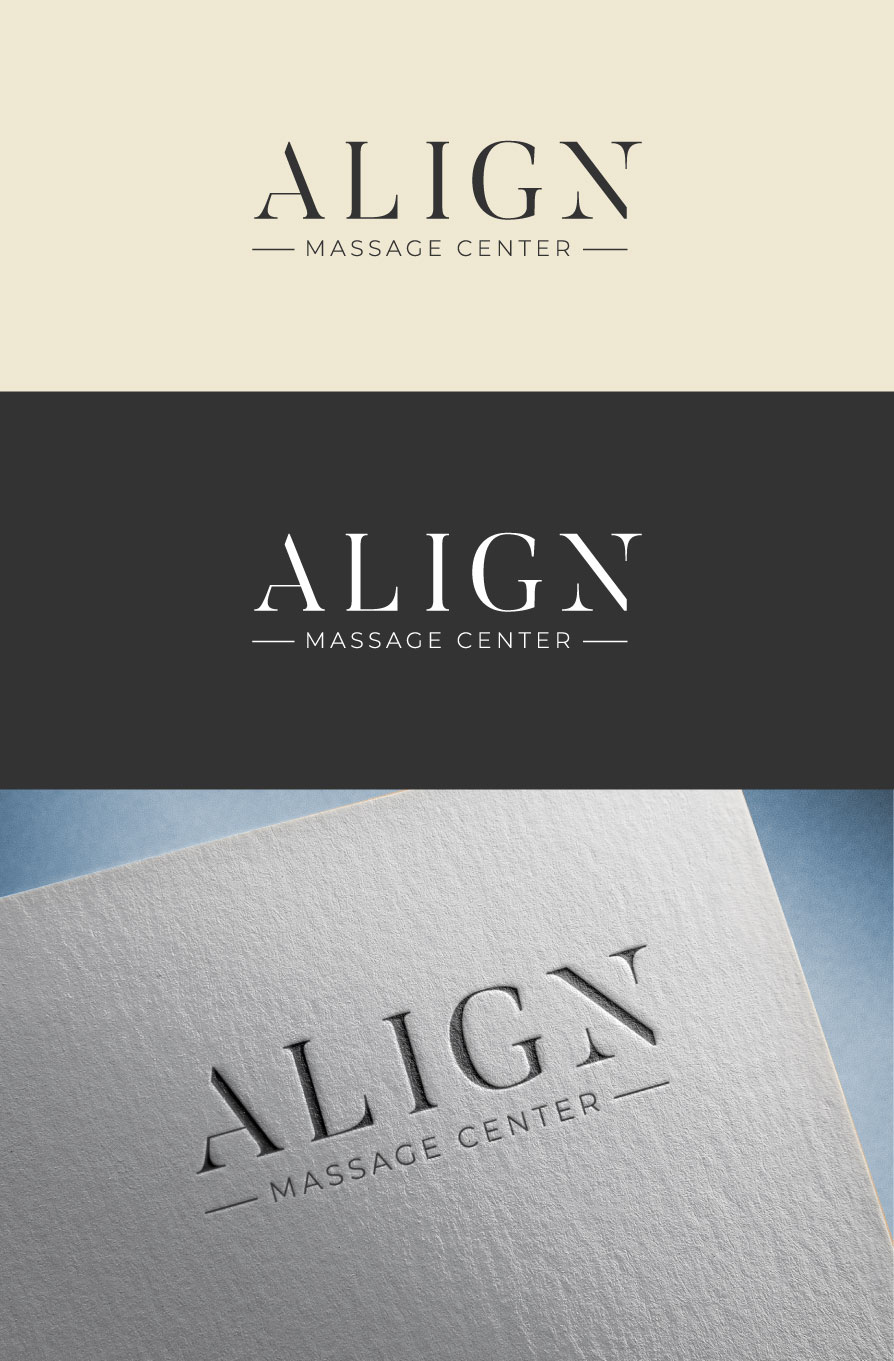 Logo Design by flora.c design for Align Massage Center | Design #32375744