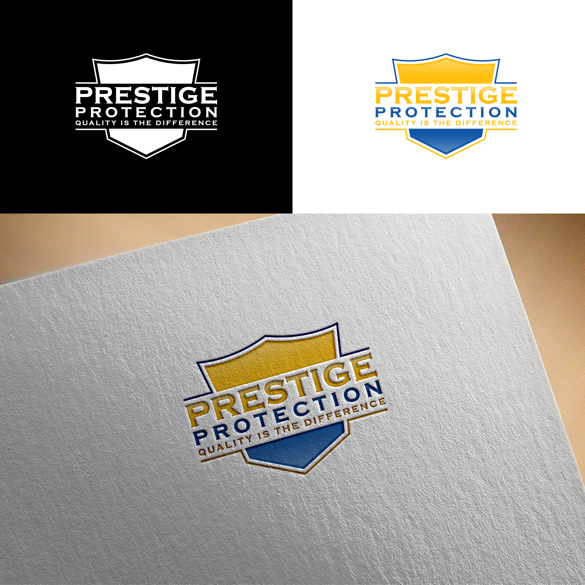 Logo Design by RA-bica for Prestige Protection | Design #32390203