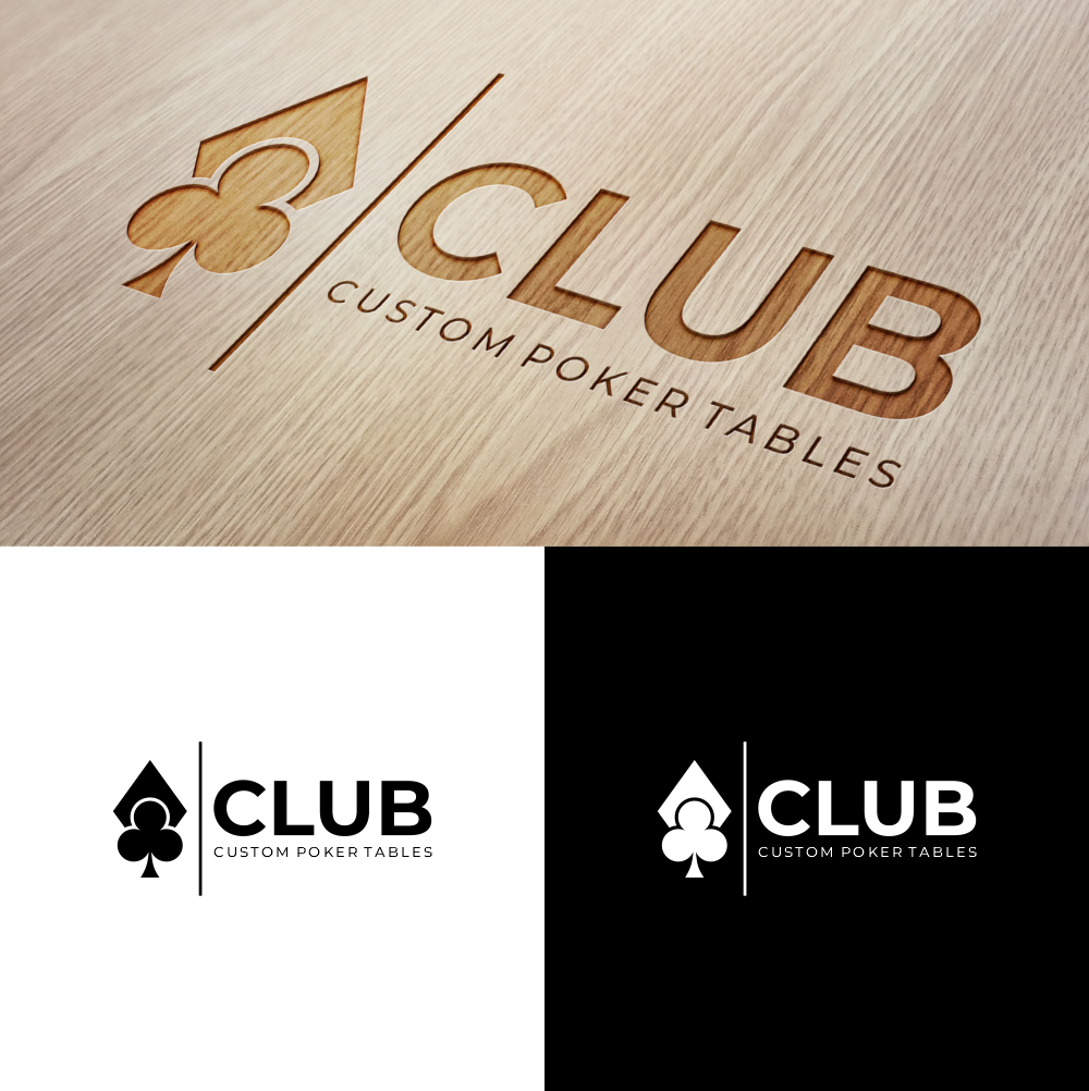 Design de Logo par Dedi Saputra 2 pour CLUB Custom Poker Tables LLC | Design #32392705