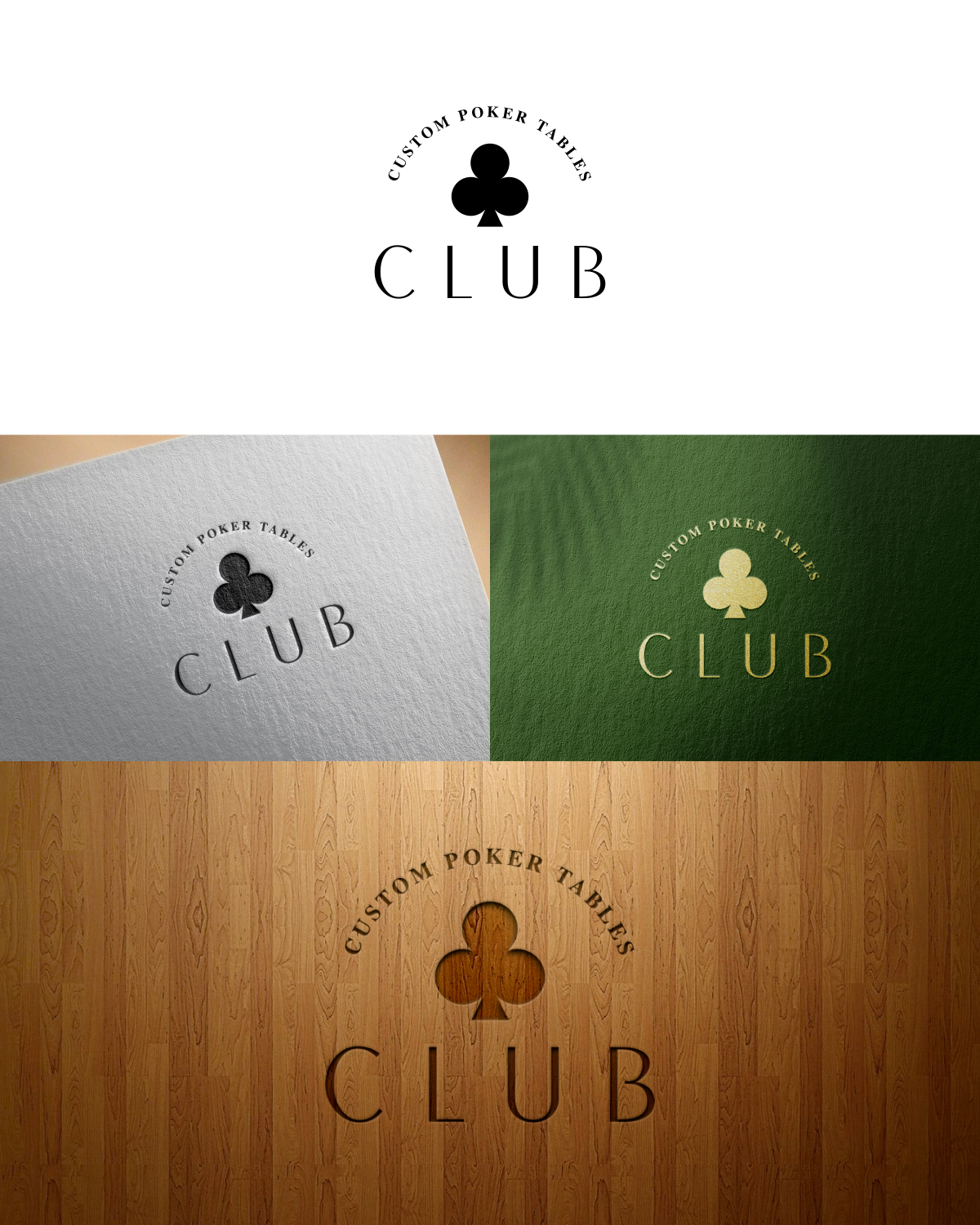 Design de Logo par JSmarketman pour CLUB Custom Poker Tables LLC | Design #32417446
