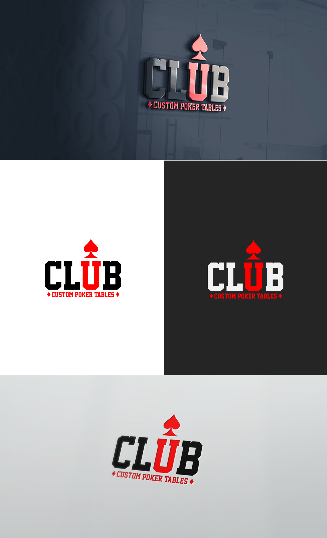 Design de Logo par GLDesigns pour CLUB Custom Poker Tables LLC | Design #32386535
