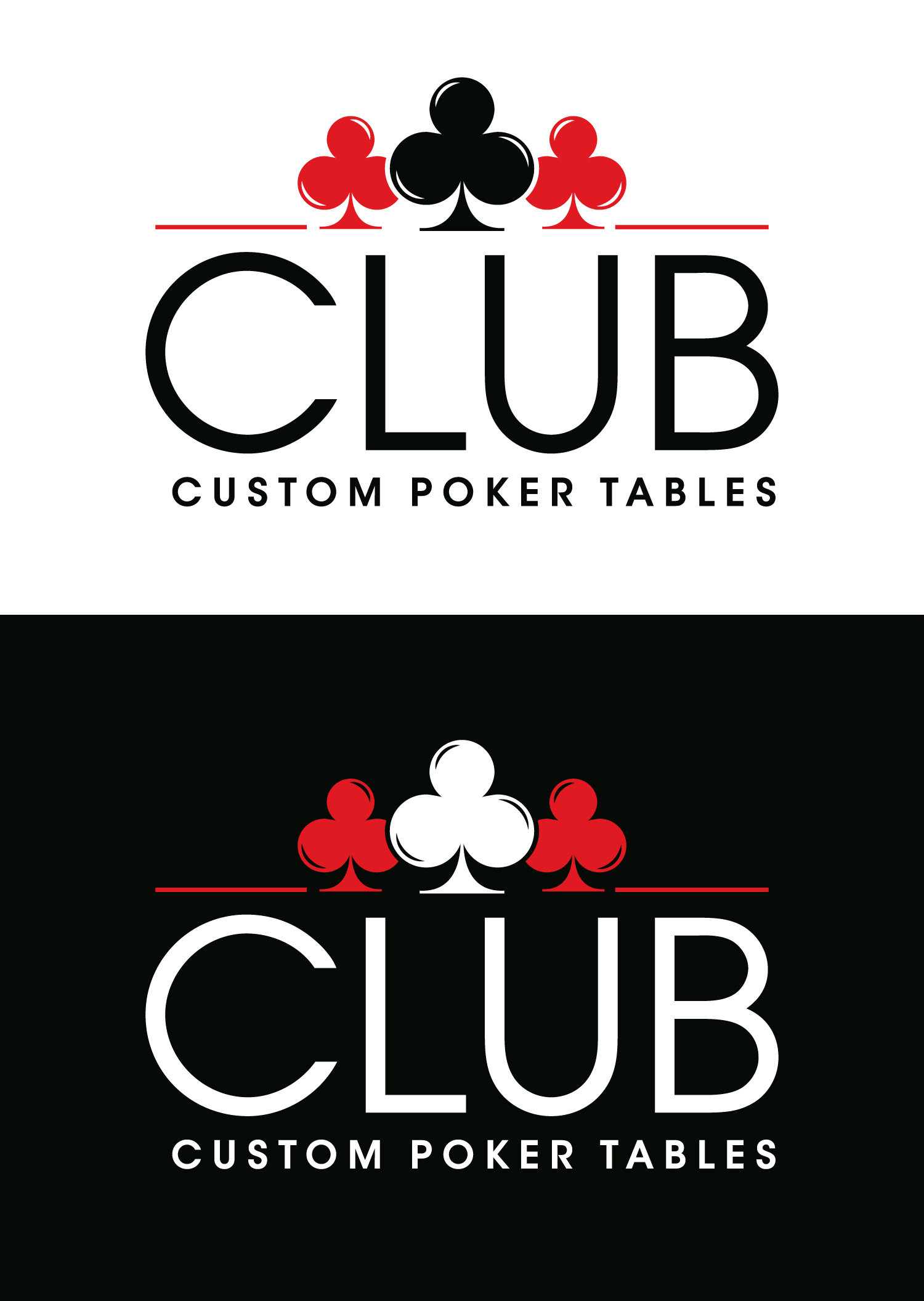 Logo Design by Atec for CLUB Custom Poker Tables LLC | Design #32388588