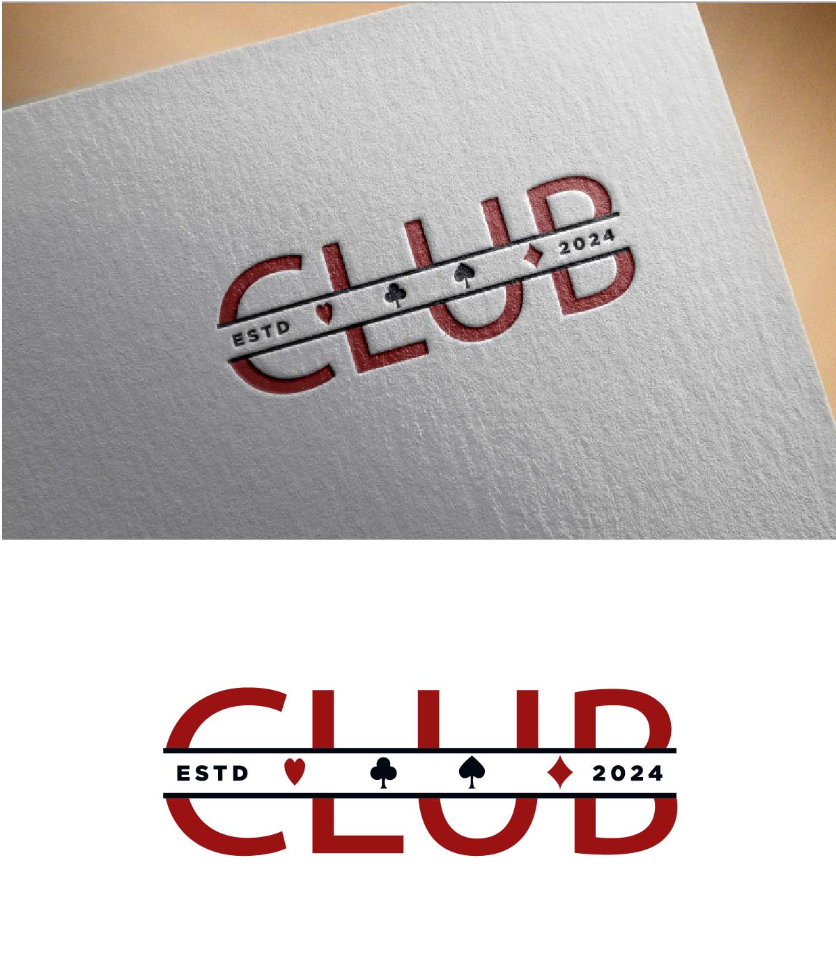 Logo-Design von fly  design für CLUB Custom Poker Tables LLC | Design #32383800