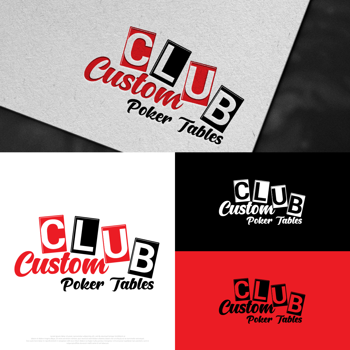 Design de Logo par DesignLima pour CLUB Custom Poker Tables LLC | Design #32383621