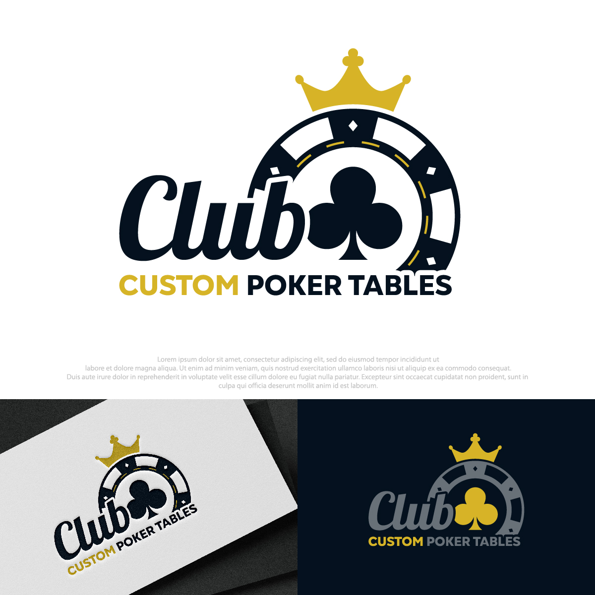 Design de Logo par DesignLima pour CLUB Custom Poker Tables LLC | Design #32383622