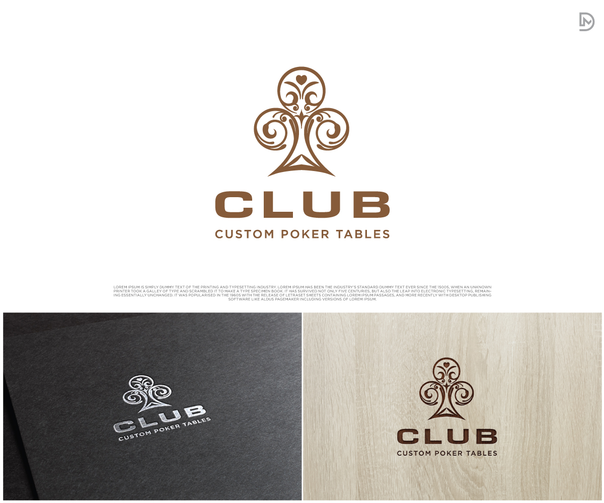 Logo Design by D_Mantra for CLUB Custom Poker Tables LLC | Design #32385440