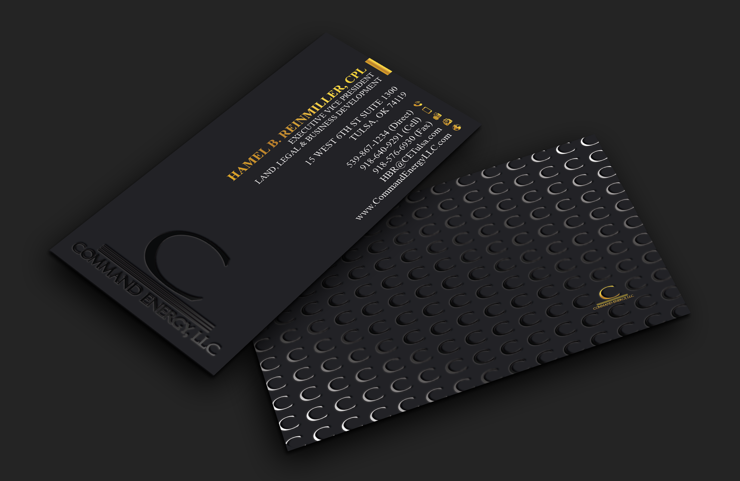 Diseño de Tarjeta de Presentación por DesignerShahadat para Command Energy, LLC | Diseño #32403581