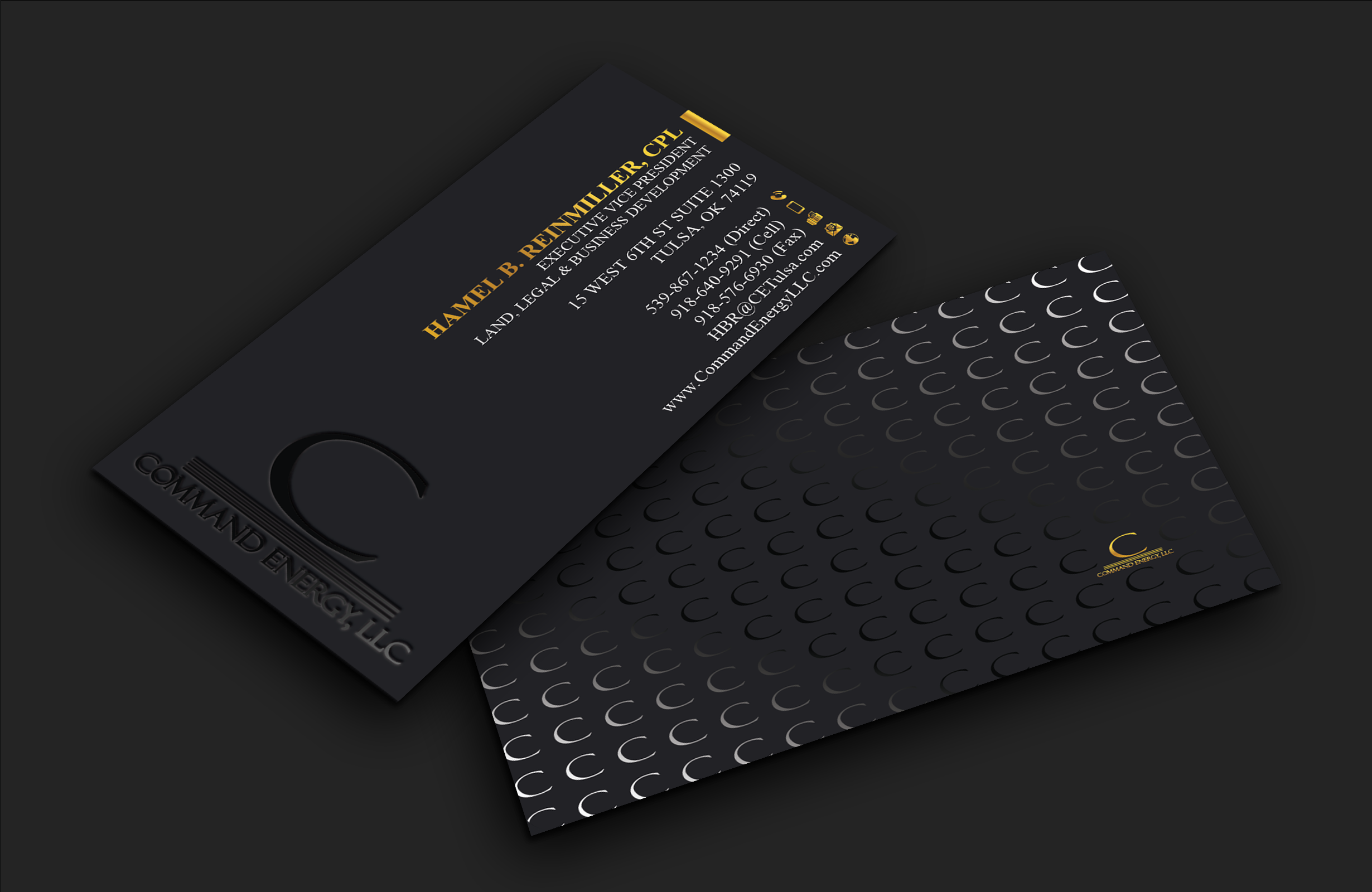Diseño de Tarjeta de Presentación por DesignerShahadat para Command Energy, LLC | Diseño #32403582