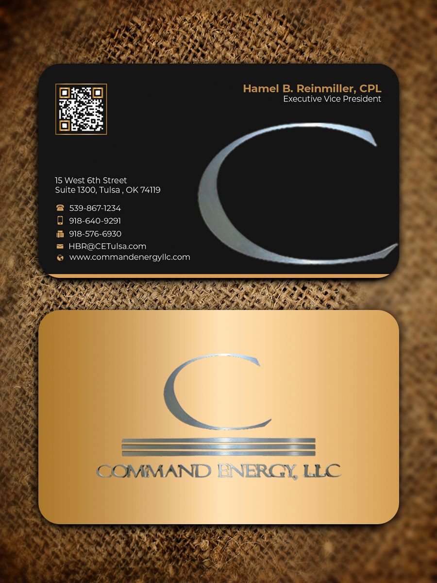 Diseño de Tarjeta de Presentación por Innovative Graphix para Command Energy, LLC | Diseño: #32420564