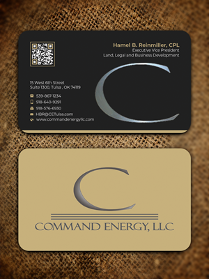 Diseño de Tarjeta de Presentación por Innovative Graphix para Command Energy, LLC | Diseño: #32486524