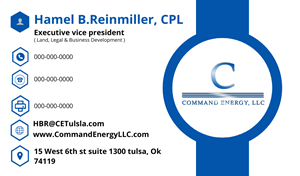 Diseño de Tarjeta de Presentación por ujjwalpta para Command Energy, LLC | Diseño #32390726