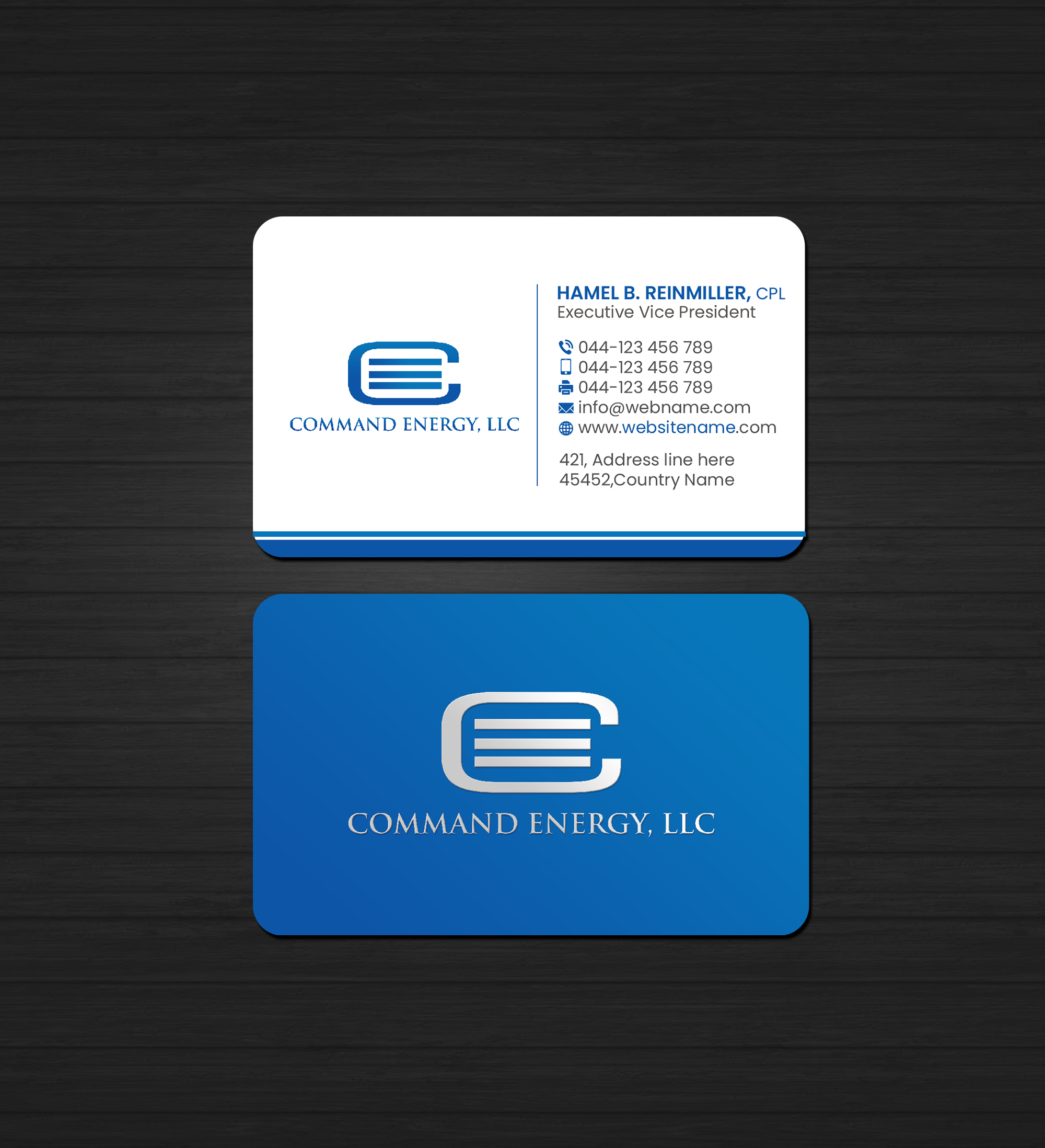 Business Card Design by Creations Box 2015 for Command Energy, LLC | Design #32409813