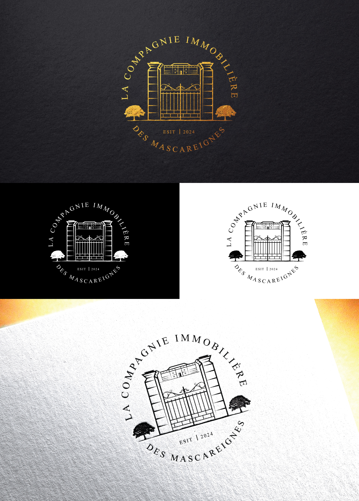 Logo Design by sol design2 for la compagnie immobiliere des mascareignes | Design #32429799