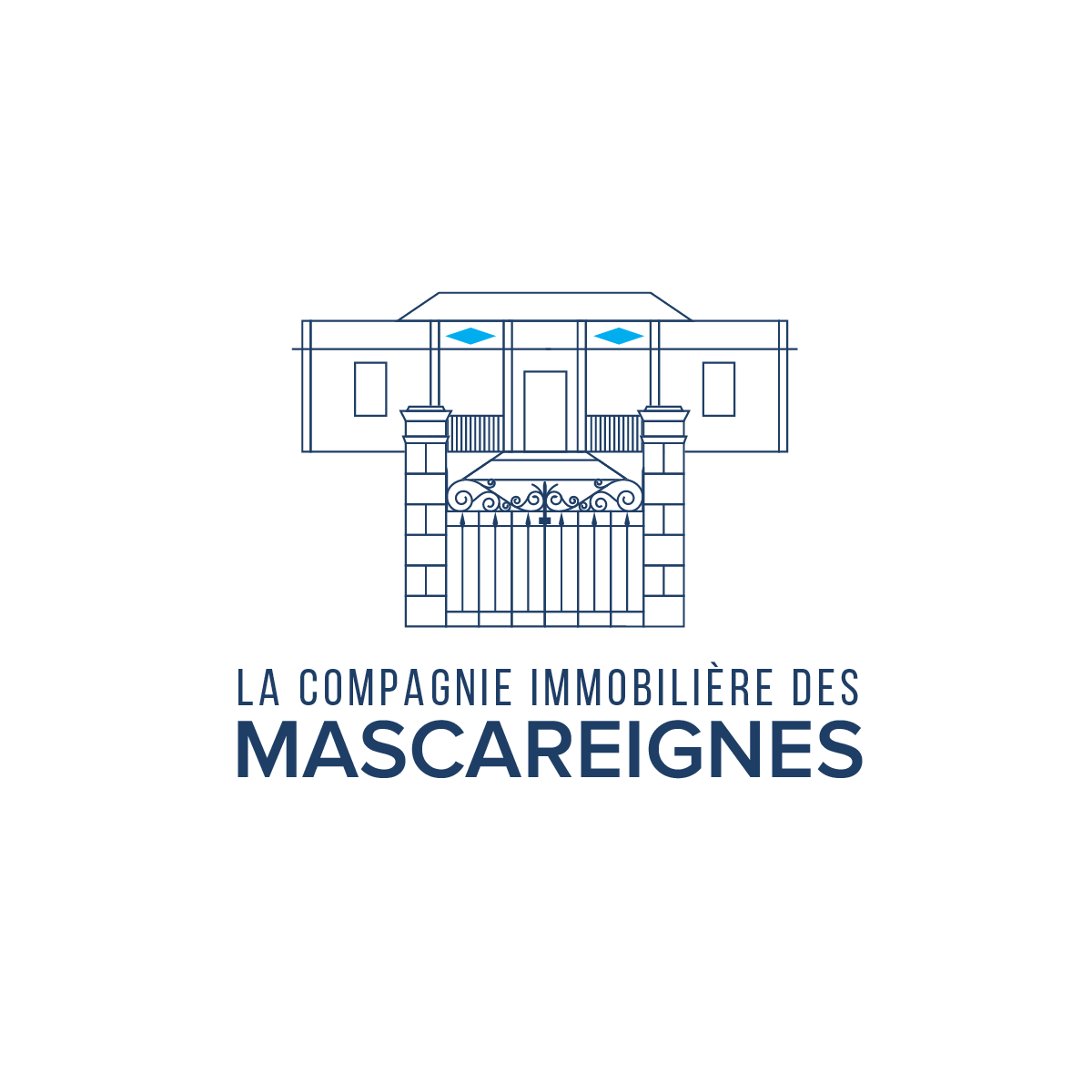 Logo Design by Elrich for la compagnie immobiliere des mascareignes | Design #32418635