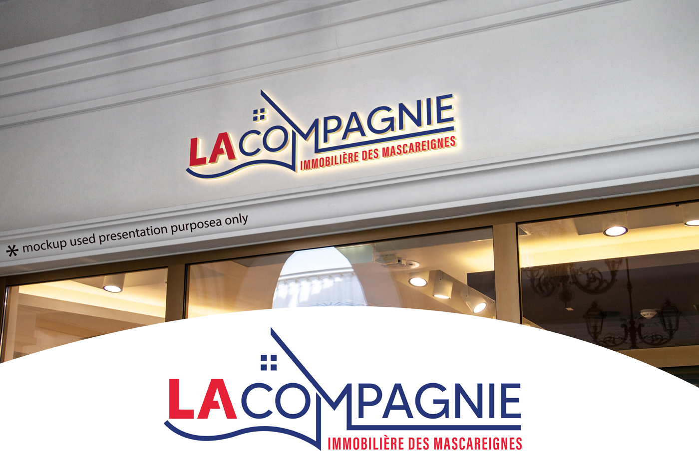 Logo Design by Rubia@ for la compagnie immobiliere des mascareignes | Design #32387881