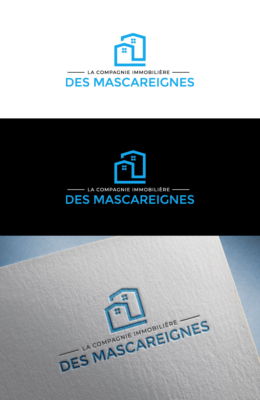 Logo Design by flora.c design for la compagnie immobiliere des mascareignes | Design #32393412
