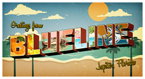 T-shirt Design by Your Brand Maker for BLUELINE PADDLE SURF AND CLOTHING | Design #32408120