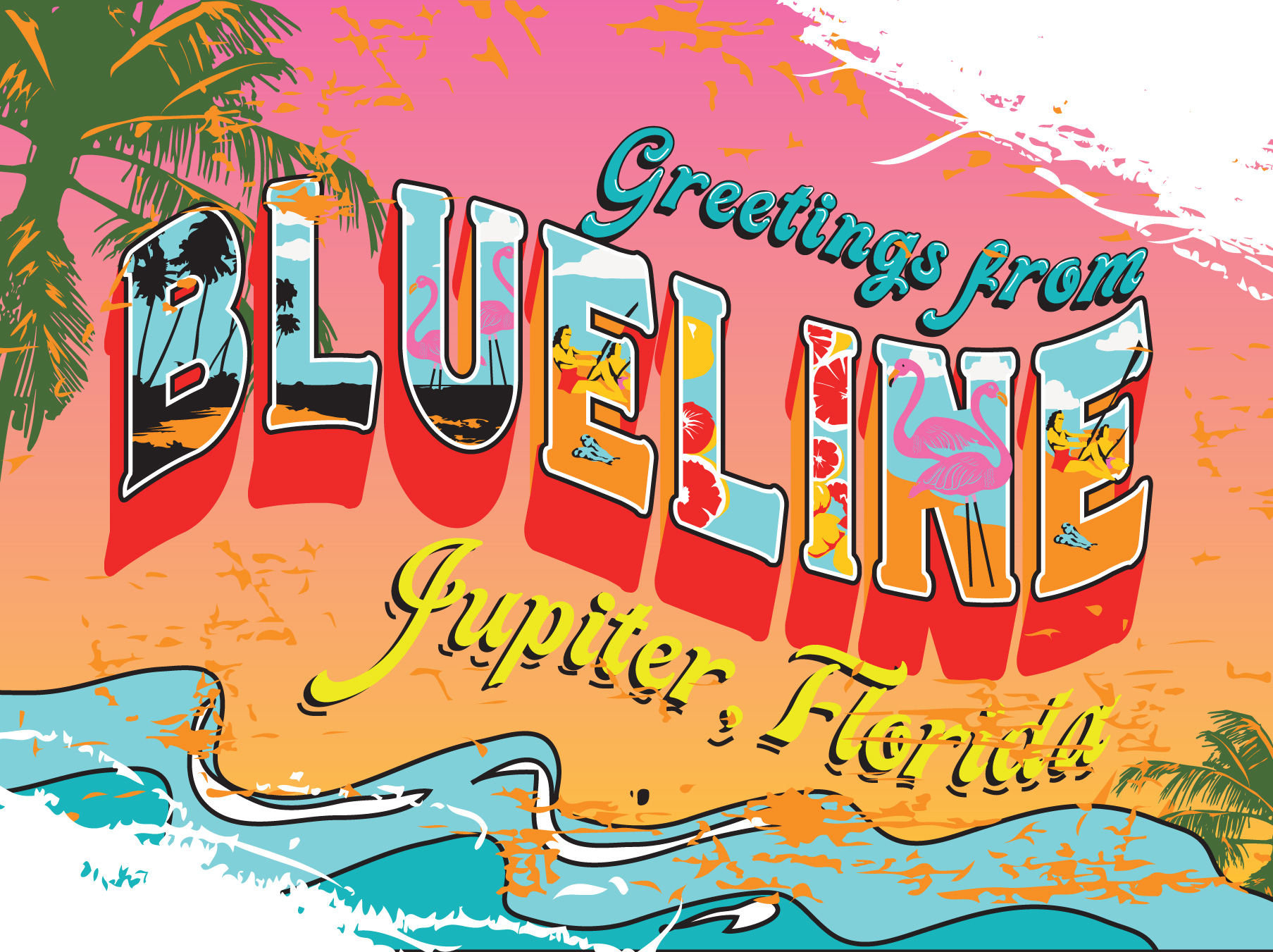 T-shirt Design by Baraka Joe for BLUELINE PADDLE SURF AND CLOTHING | Design #32431225