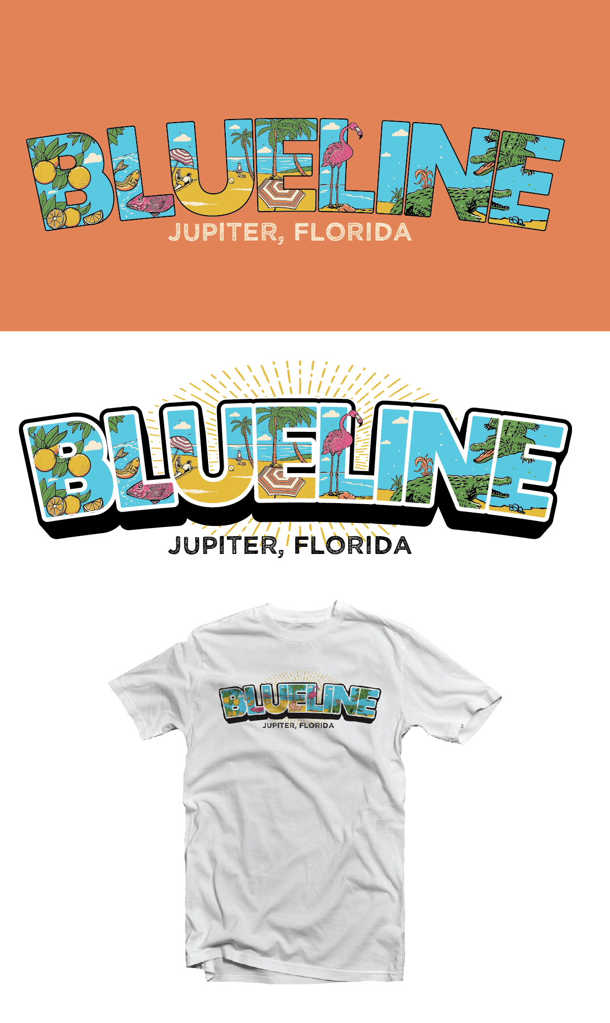 T-shirt Design by Ngoeg for BLUELINE PADDLE SURF AND CLOTHING | Design #32433537
