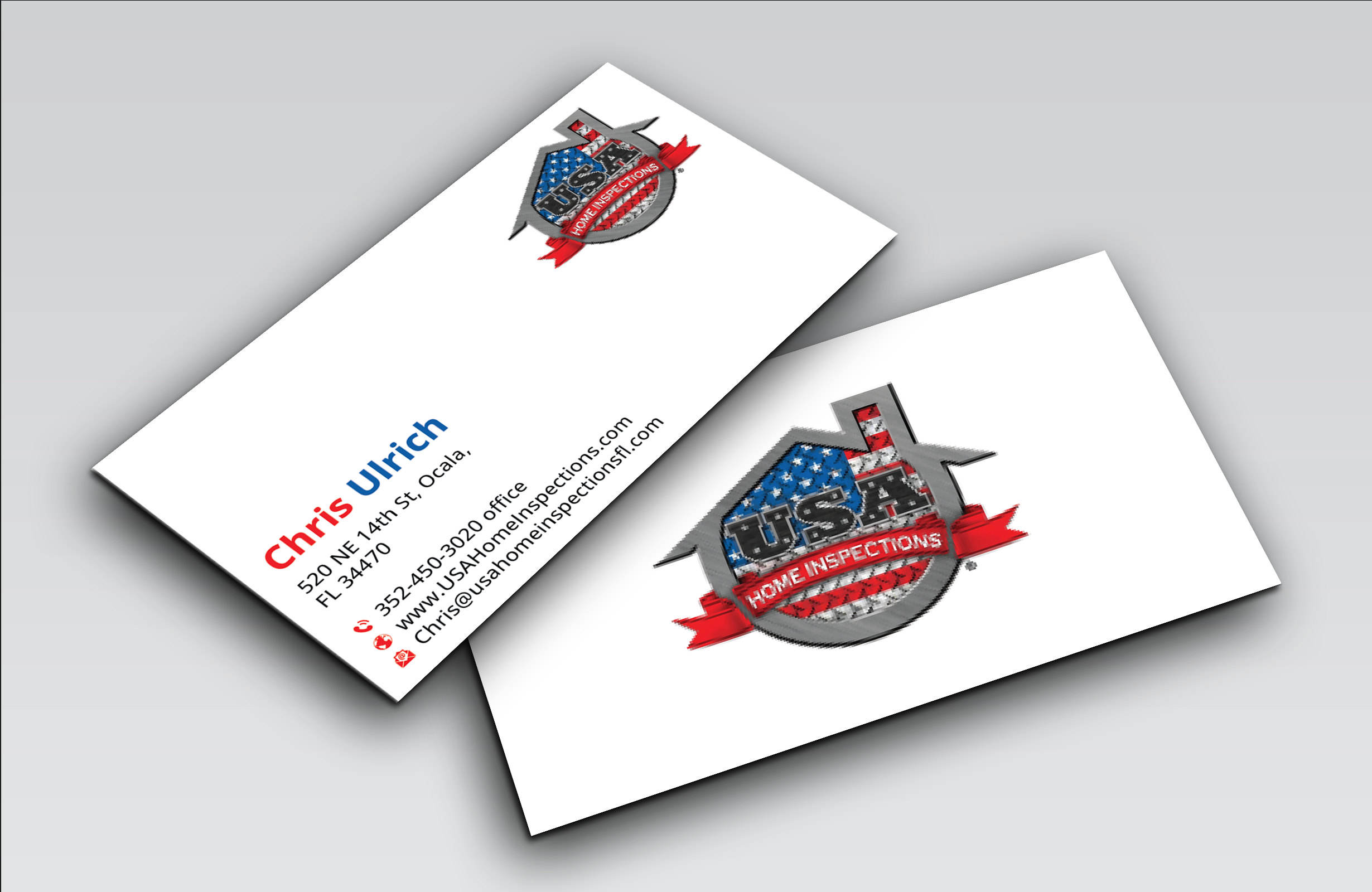 Visitenkarten-Design von DesignerShahadat für USA Home Inspections | Design #32385548