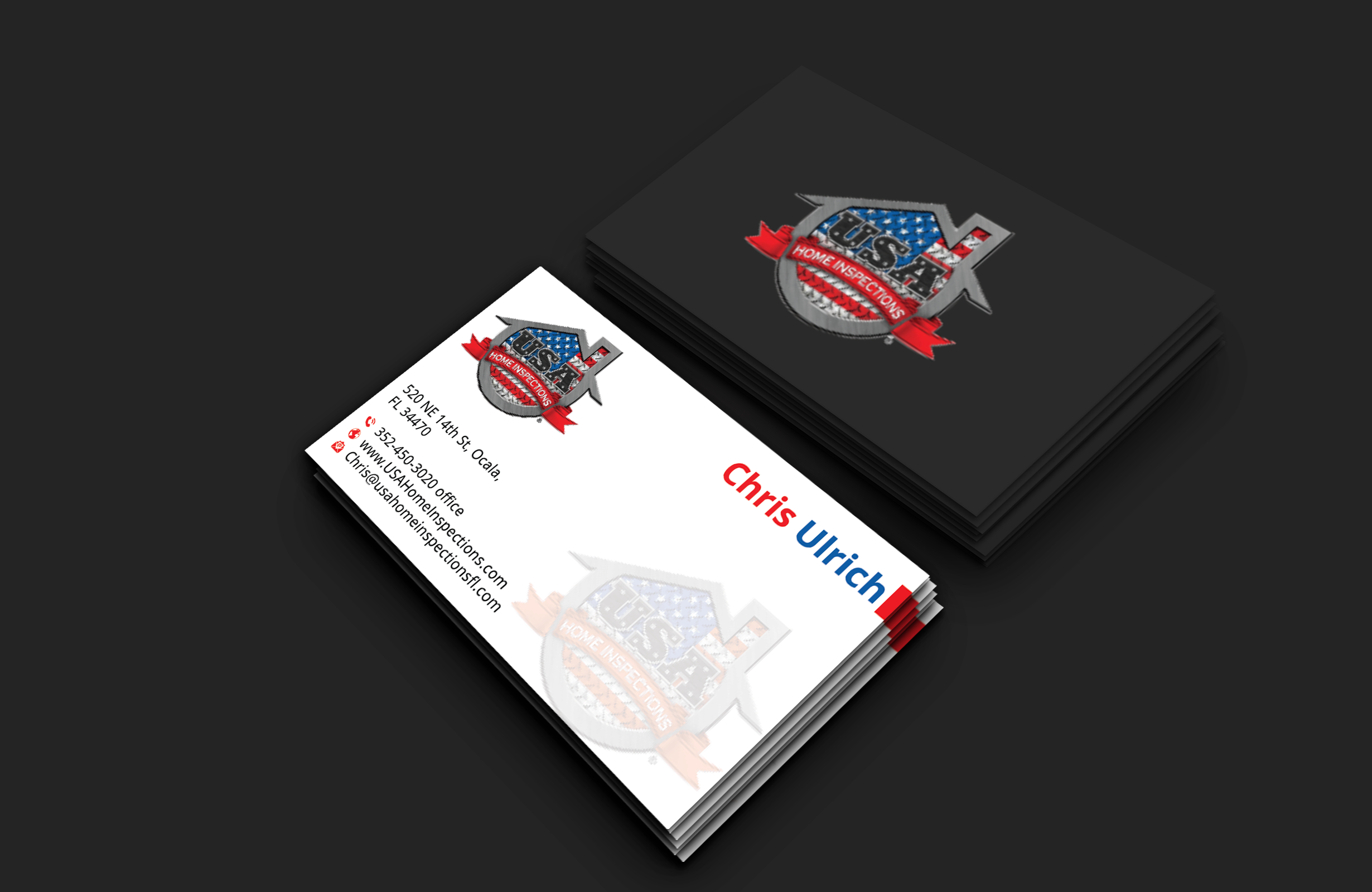 Design de Carte de Visite par DesignerShahadat pour USA Home Inspections | Design #32385636