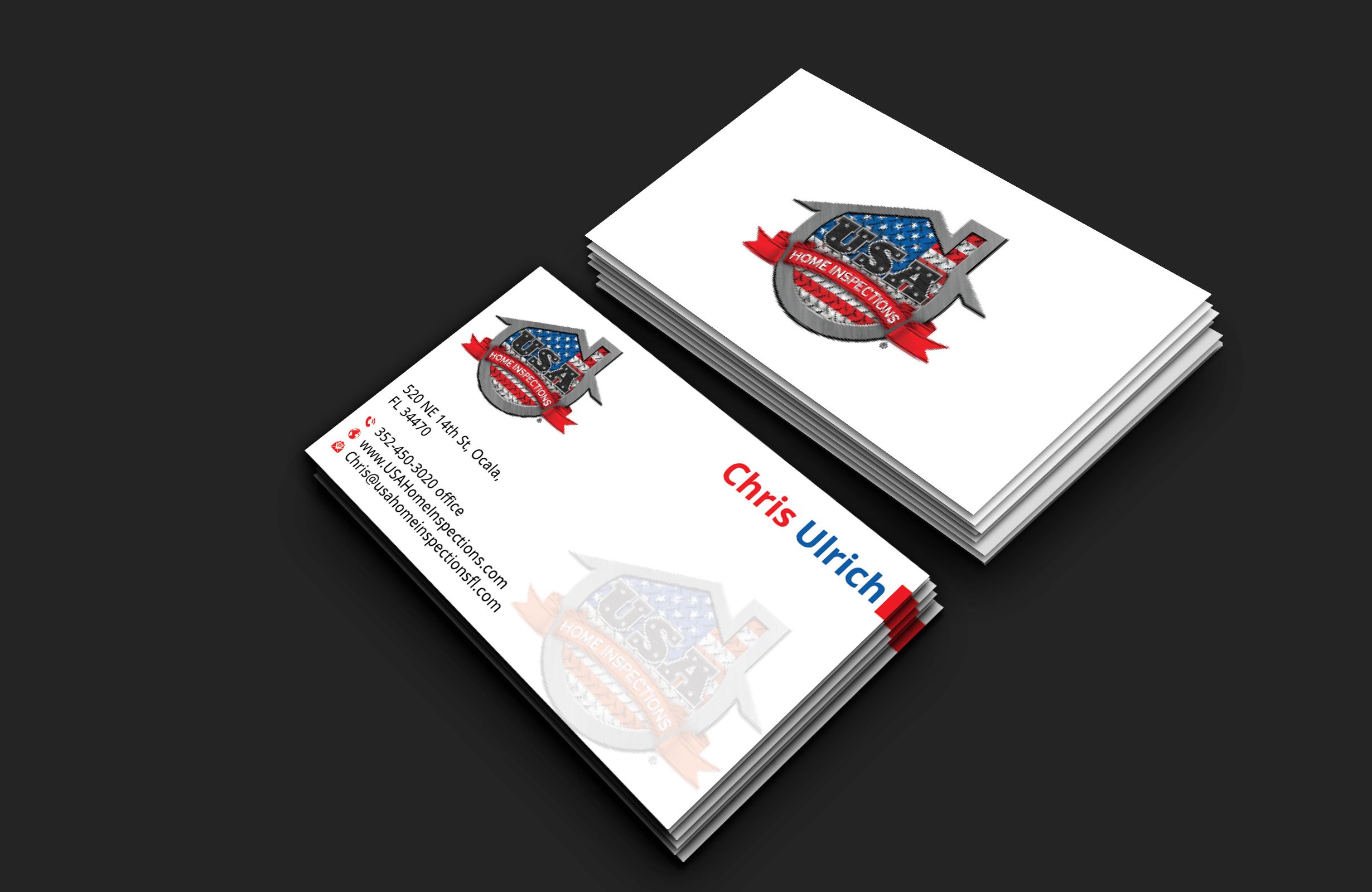 Design de Carte de Visite par DesignerShahadat pour USA Home Inspections | Design #32385638
