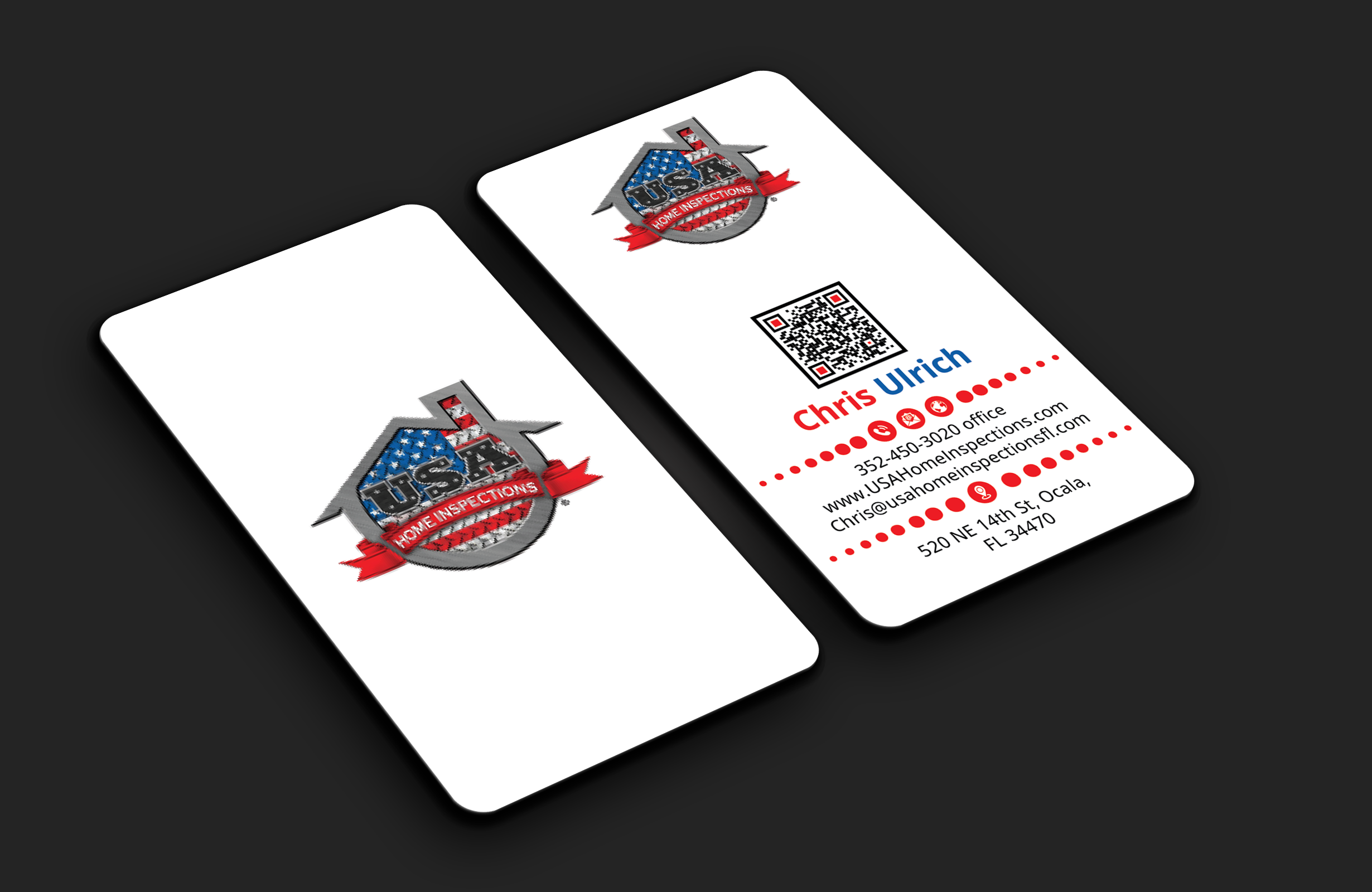 Business Card Design by DesignerShahadat for USA Home Inspections | Design #32385678