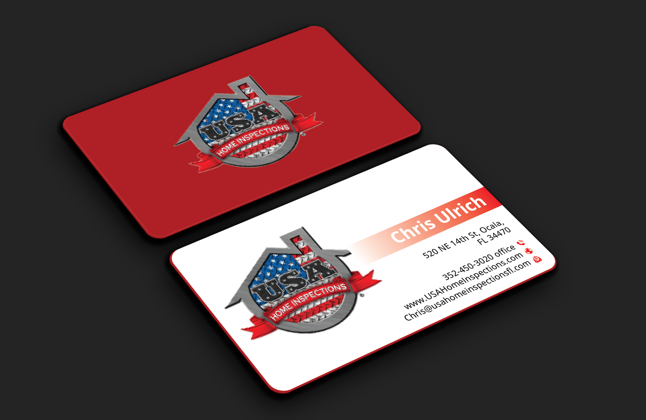 Business Card Design by DesignerShahadat for USA Home Inspections | Design #32385747
