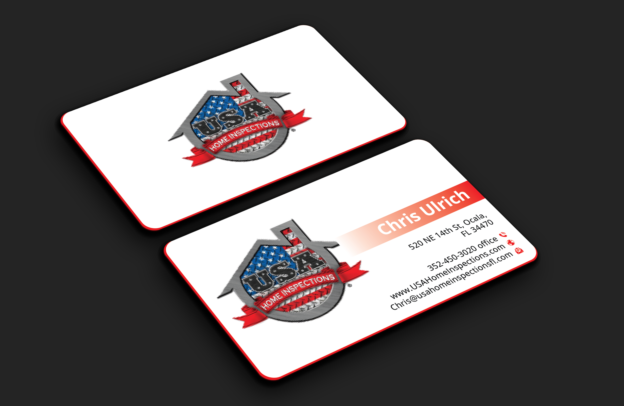 Design de Carte de Visite par DesignerShahadat pour USA Home Inspections | Design #32385748
