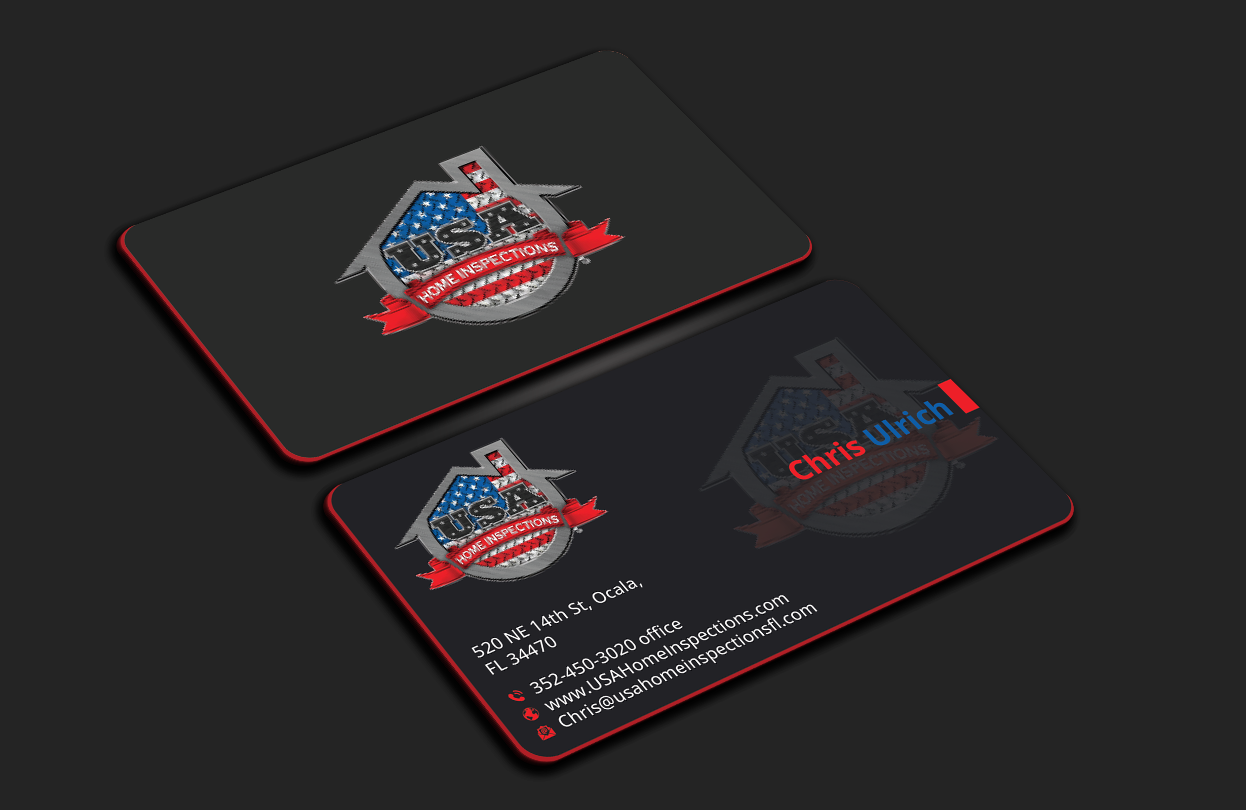 Business Card Design by DesignerShahadat for USA Home Inspections | Design #32385780